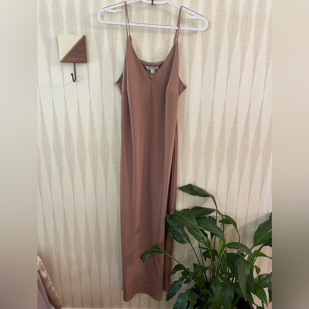 Prologue Satin Slip Midi Dress